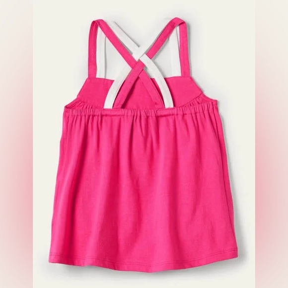 Mini Boden multi-strap tank top, tutti fuitti pink - Picture 2 of 3